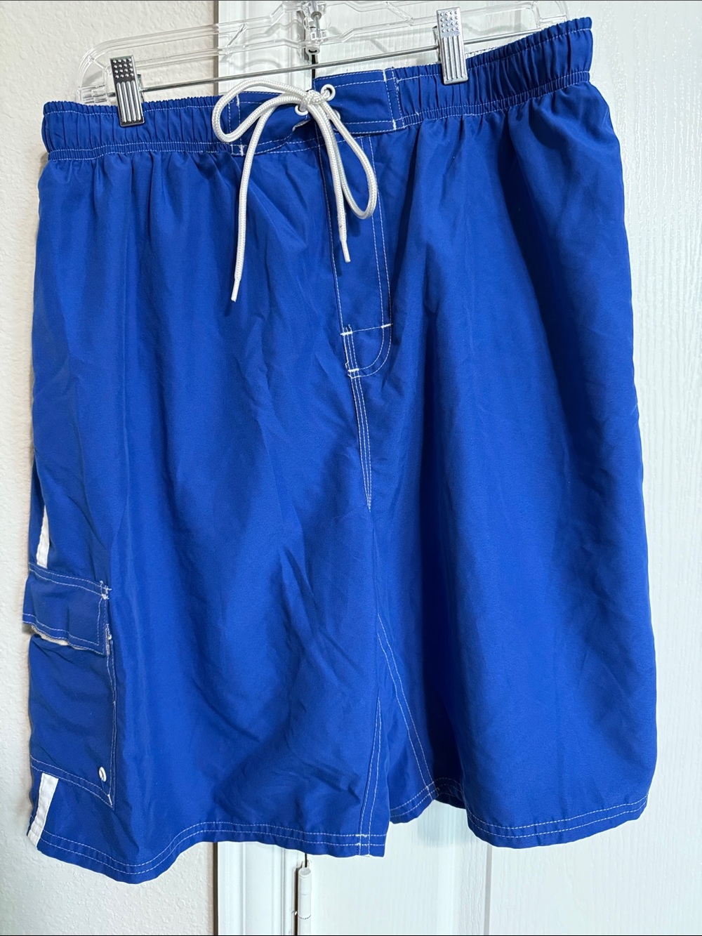Third Coast Blue Mesh Lined Swim Shorts